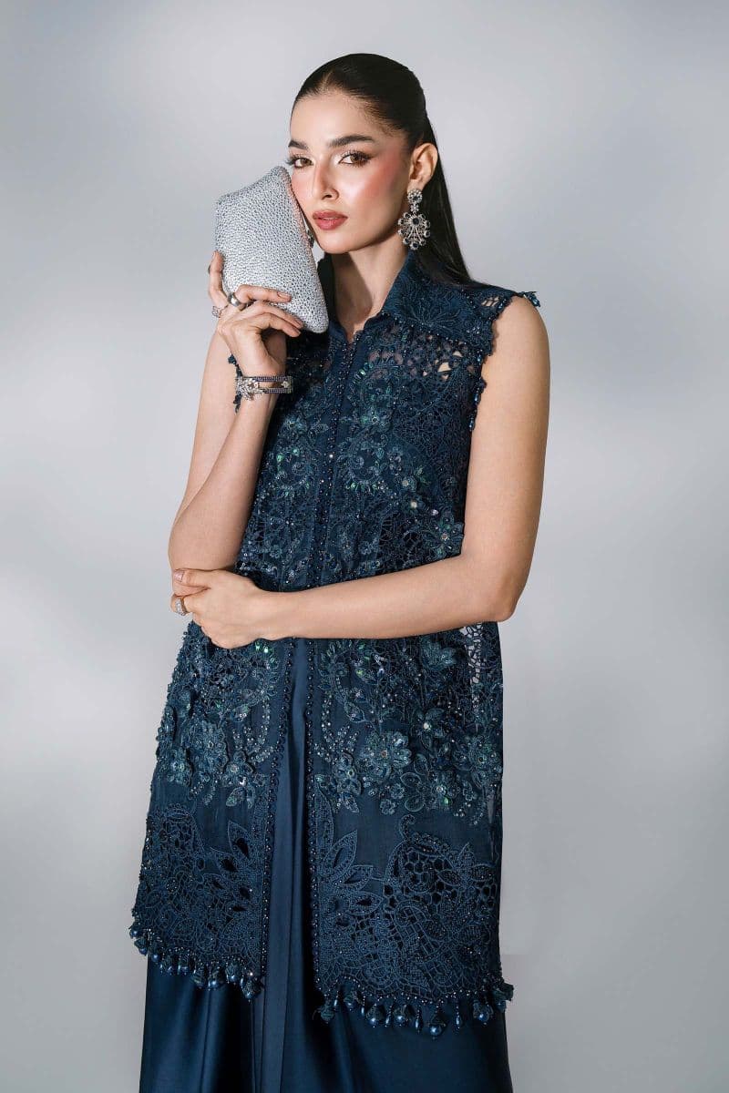 3 Piece Unstitched Embroidered Organza Suit thumbnail