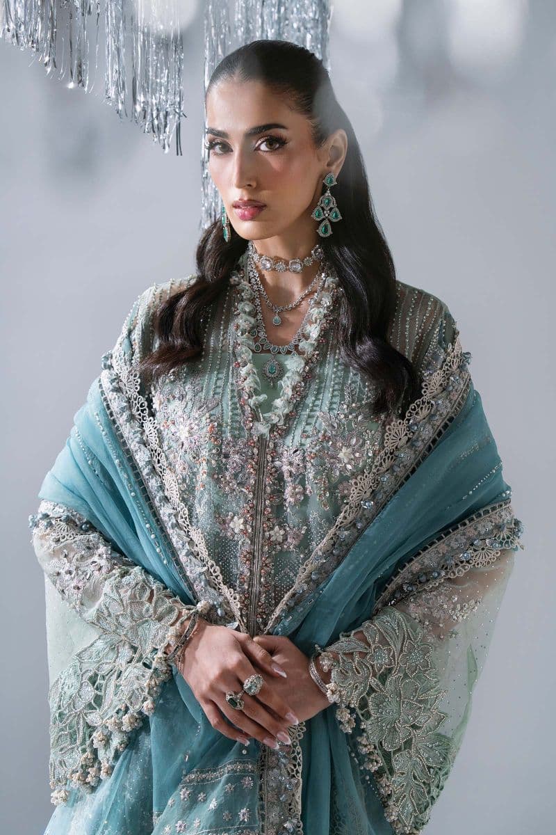 3 Piece Unstitched Embroidered Organza Suit thumbnail