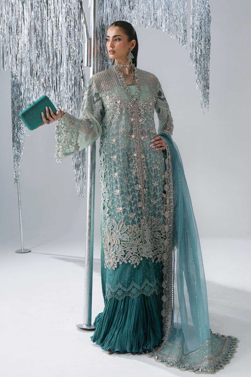 3 Piece Unstitched Embroidered Organza Suit thumbnail