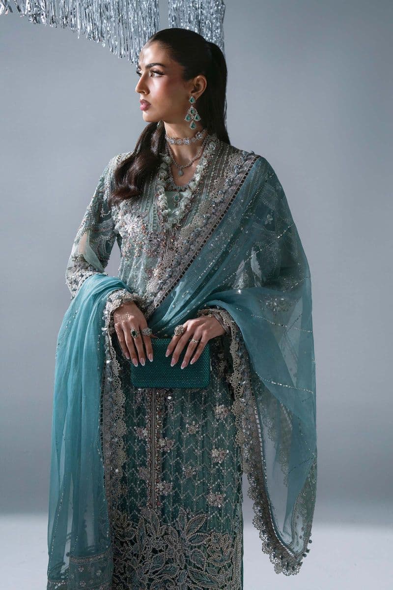 3 Piece Unstitched Embroidered Organza Suit thumbnail