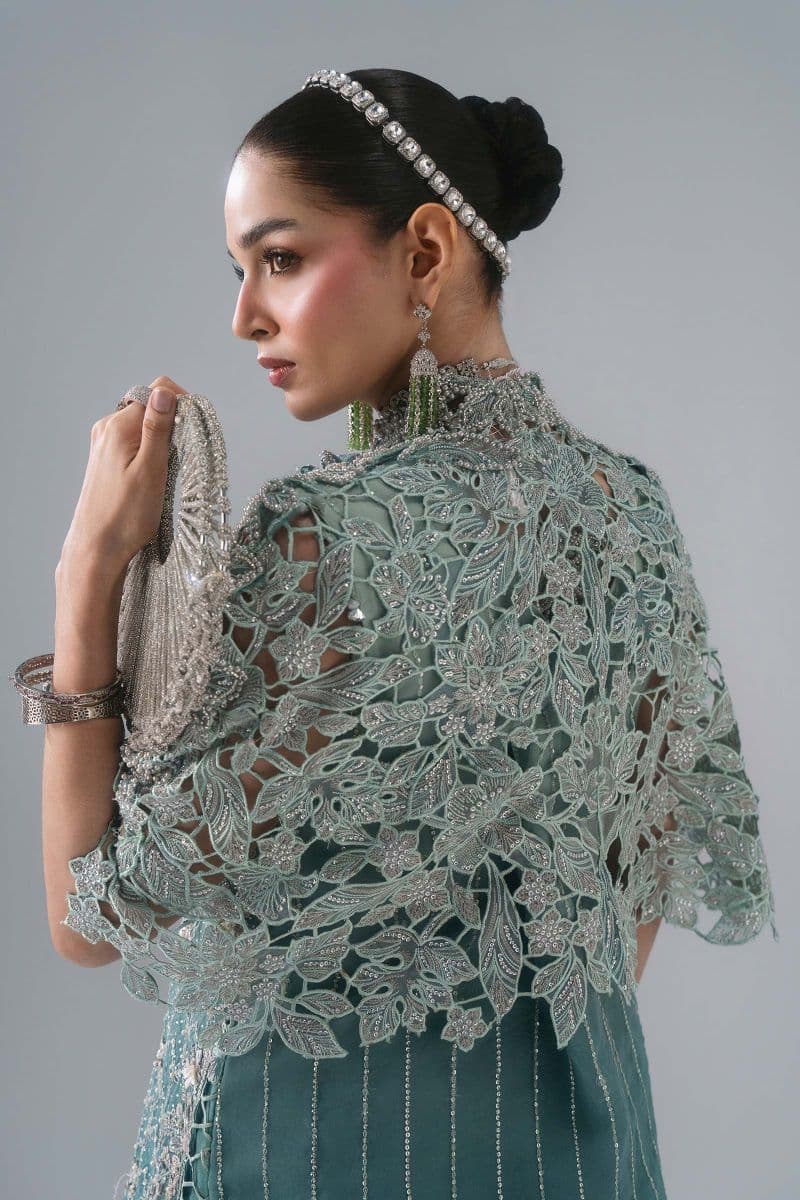 3 Piece Unstitched Embroidered Organza Suit thumbnail