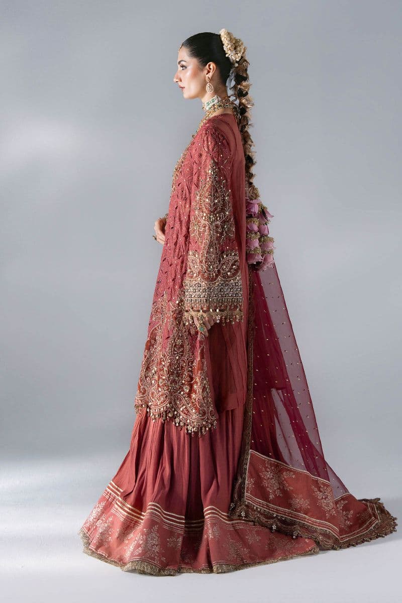 3 Piece Unstitched Embroidered Organza Suit thumbnail