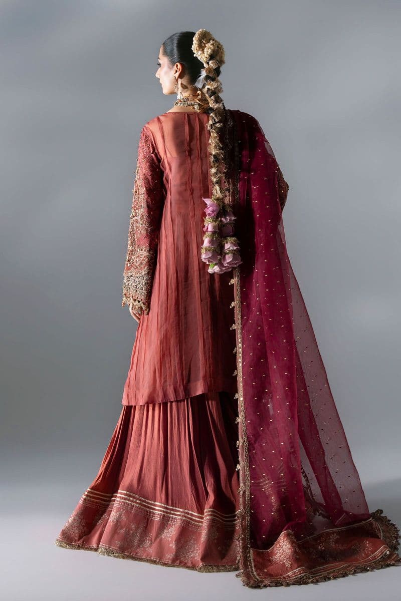 3 Piece Unstitched Embroidered Organza Suit thumbnail