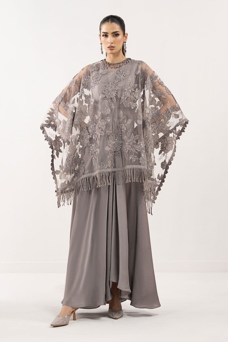 Embroidered Net Fabric (1Pc)
