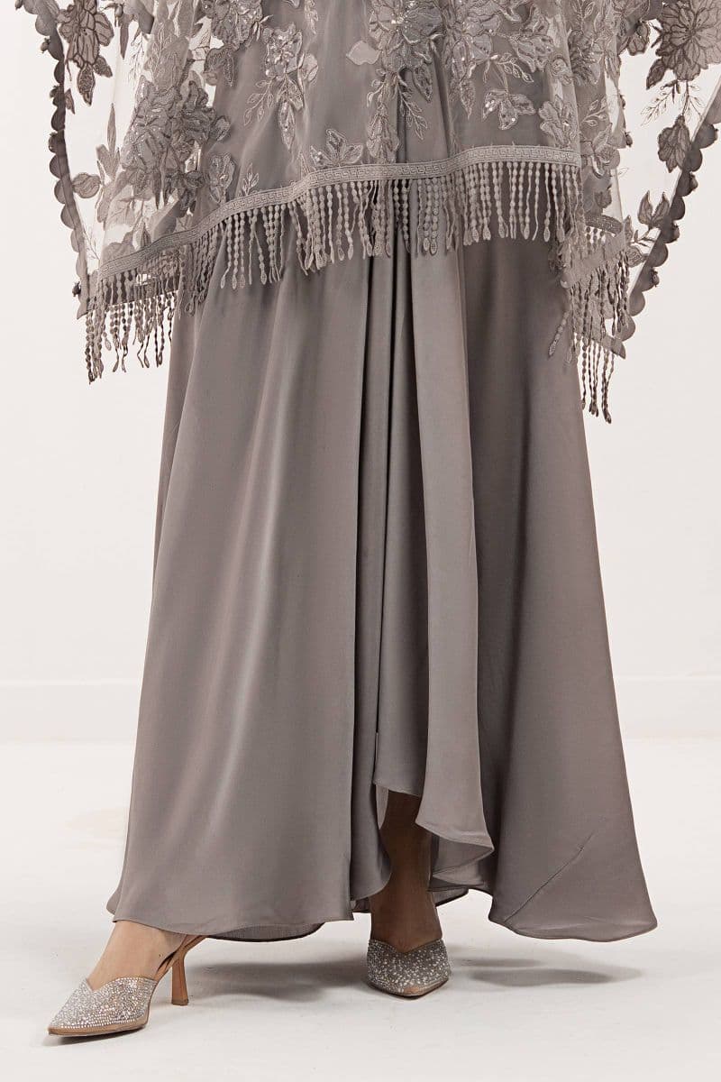 Embroidered Net Fabric (1Pc)