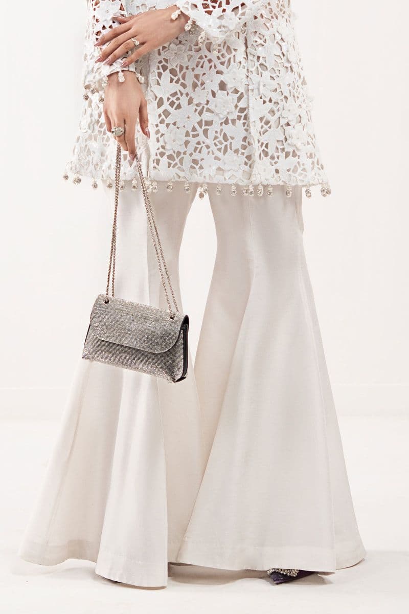 Embroidered Lace Fabric (1Pc)