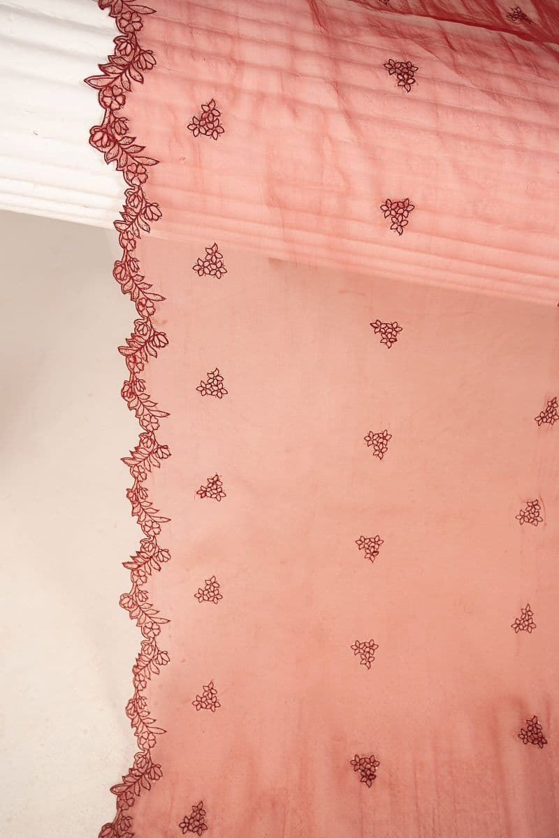 Embroidered Organza Fabric (2Pcs) thumbnail