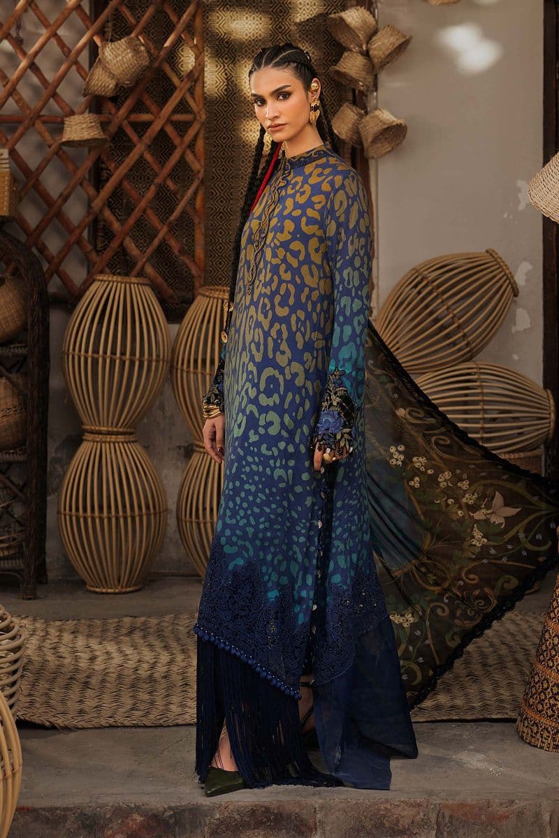 3 Piece Unstitched Embroidered Linen Suit thumbnail