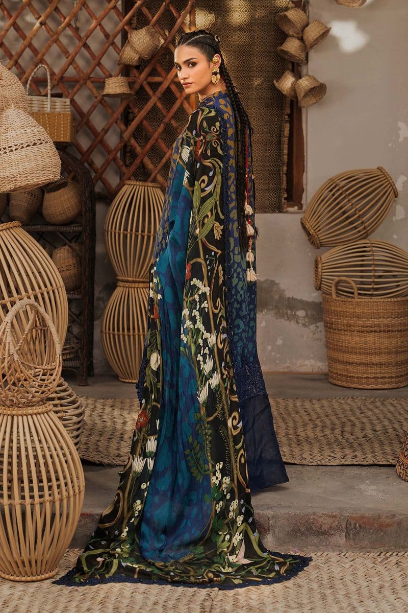 3 Piece Unstitched Embroidered Linen Suit thumbnail