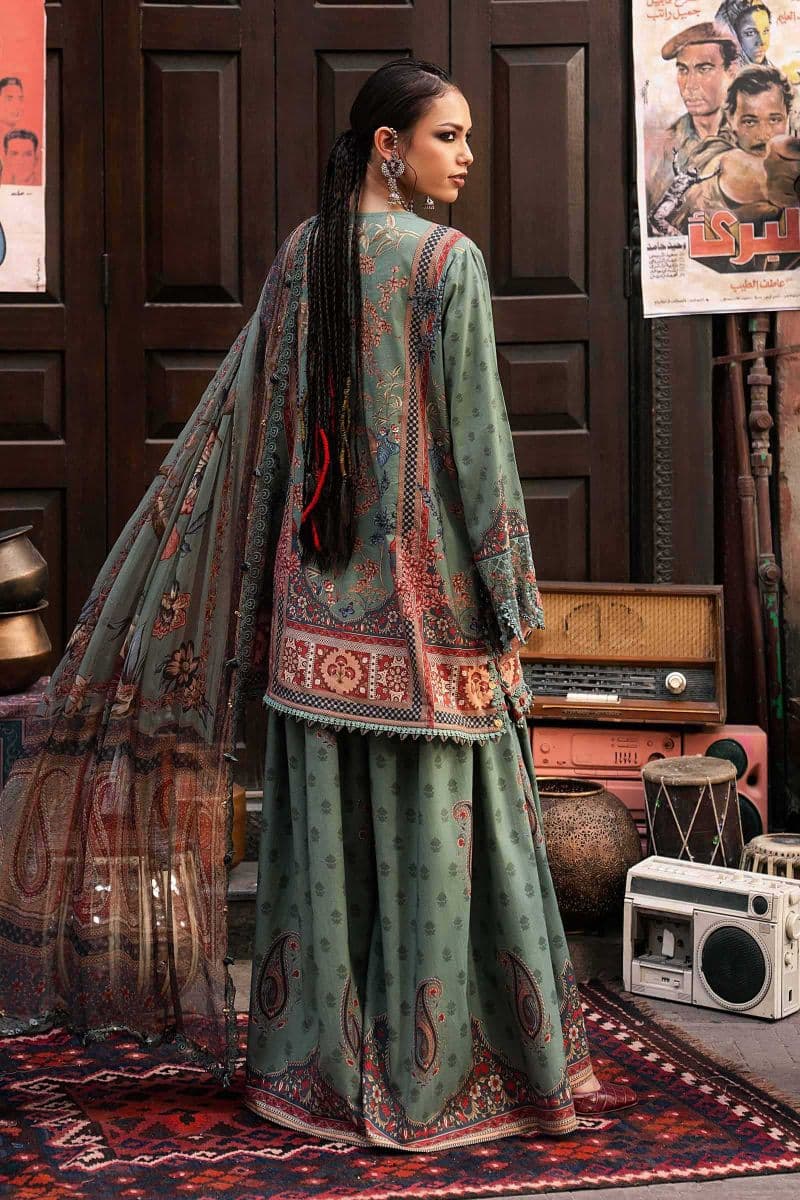 3 Piece Unstitched Embroidered Cambric Suit thumbnail