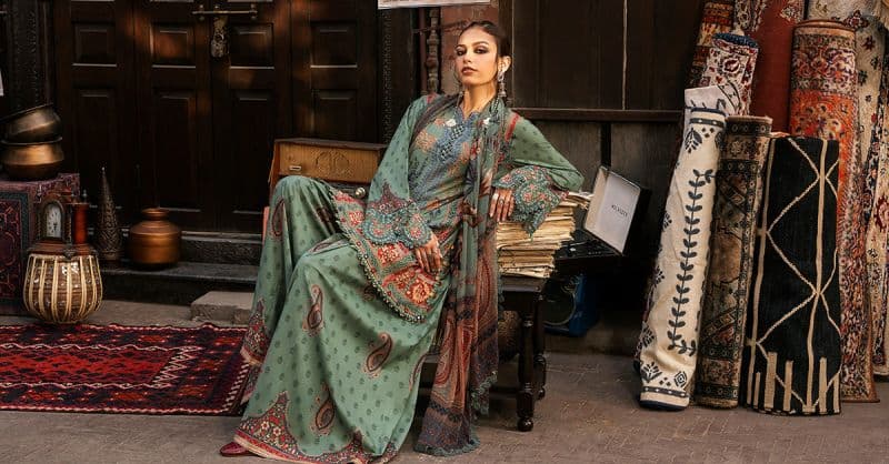 3 Piece Unstitched Embroidered Cambric Suit thumbnail
