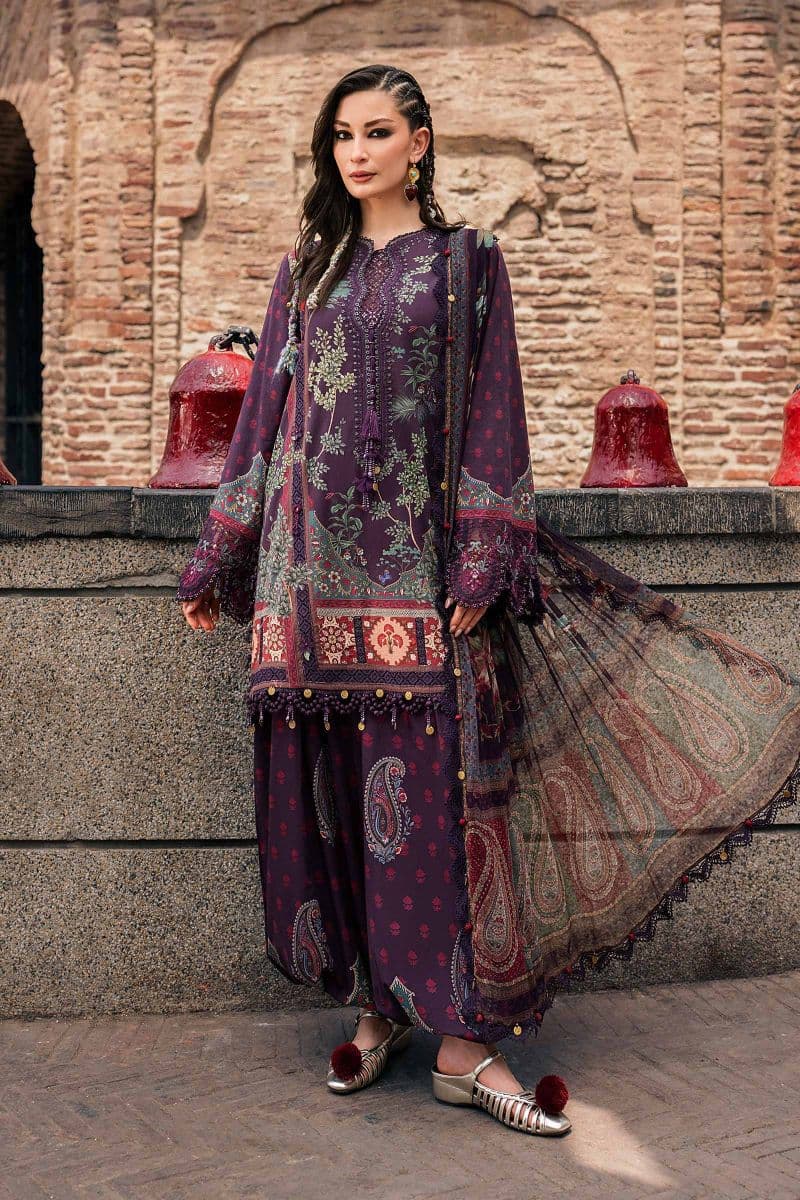 3 Piece Unstitched Embroidered Cambric Suit thumbnail