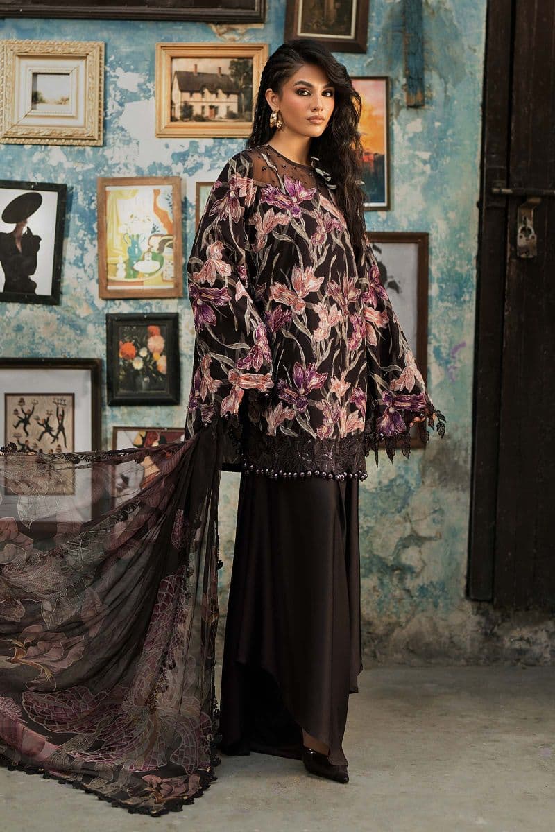 3 Piece Unstitched Embroidered Cambric Suit thumbnail