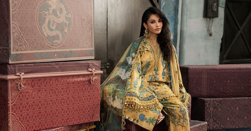 3 Piece Unstitched Embroidered Cambric Suit thumbnail