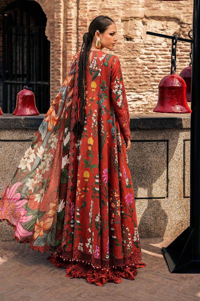 3 Piece Unstitched Embroidered Cambric Suit thumbnail
