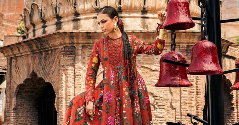 3 Piece Unstitched Embroidered Cambric Suit thumbnail