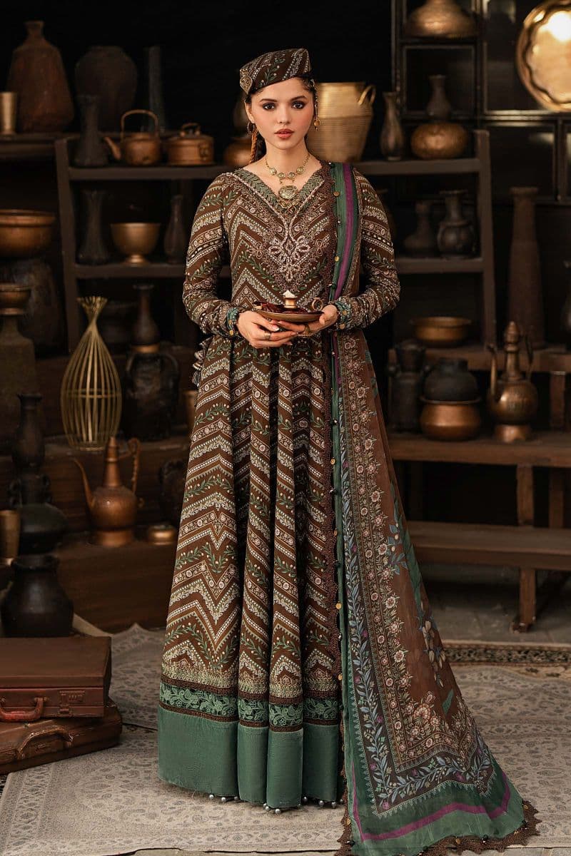 3 Piece Unstitched Embroidered Cambric Suit thumbnail