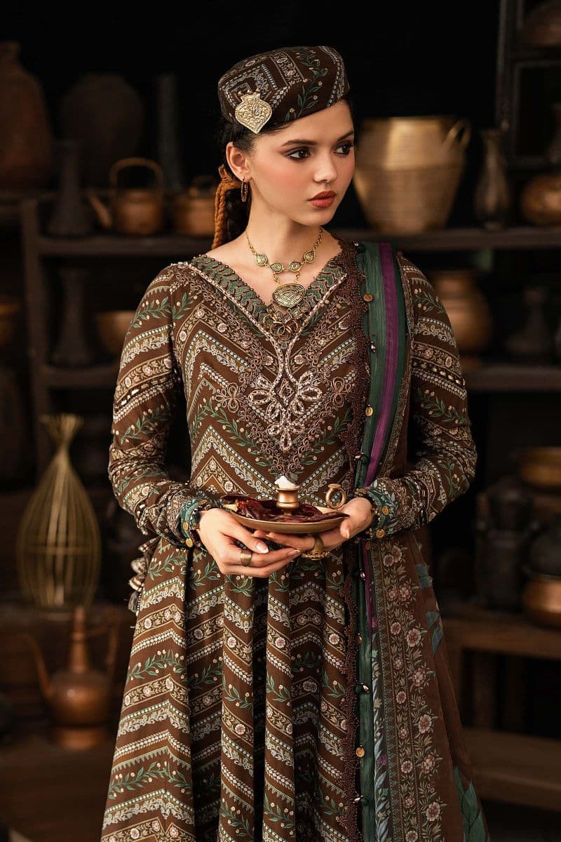 3 Piece Unstitched Embroidered Cambric Suit thumbnail