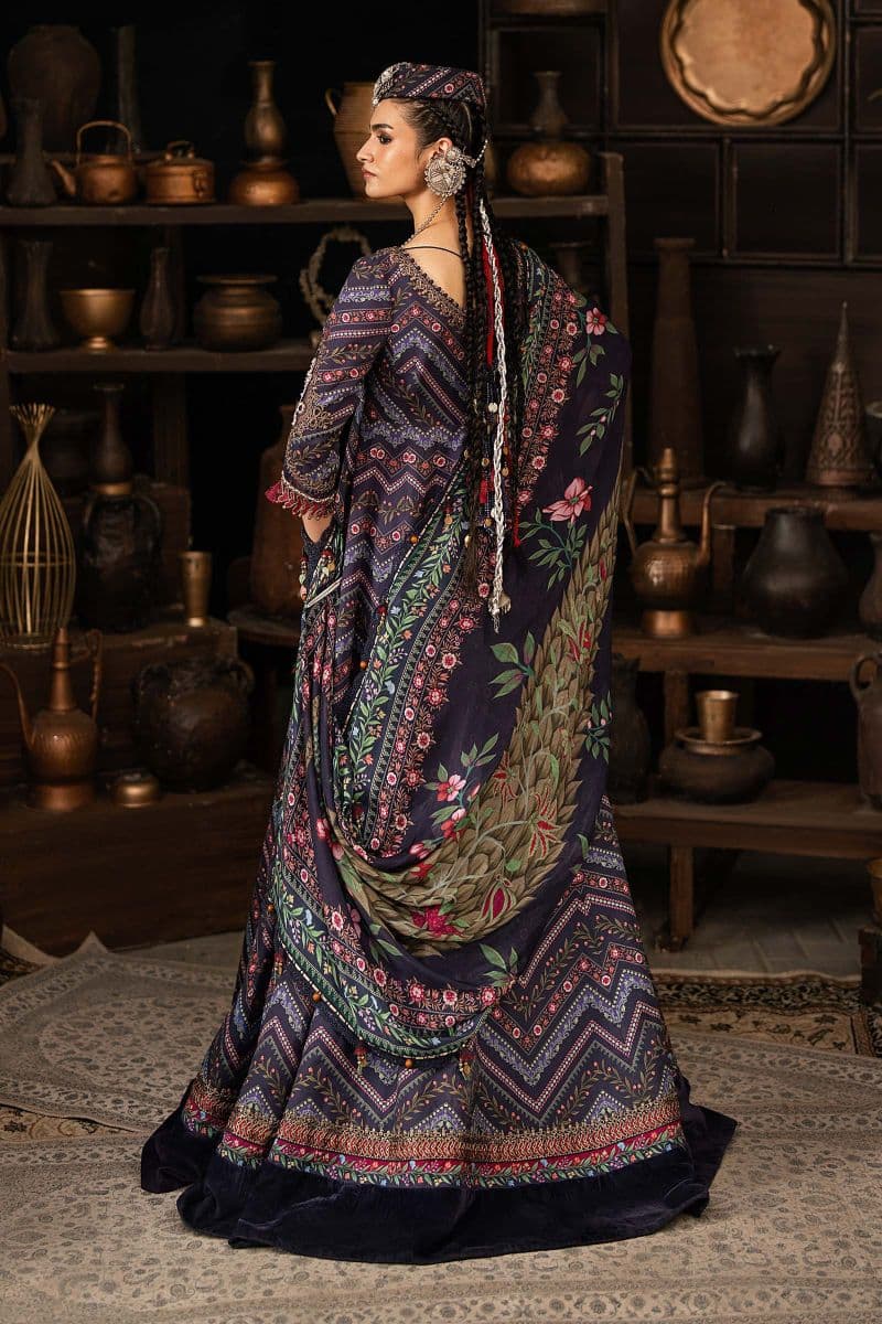 3 Piece Unstitched Embroidered Cambric Suit thumbnail