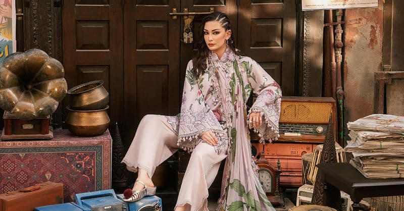 3 Piece Unstitched Embroidered Cambric Suit thumbnail