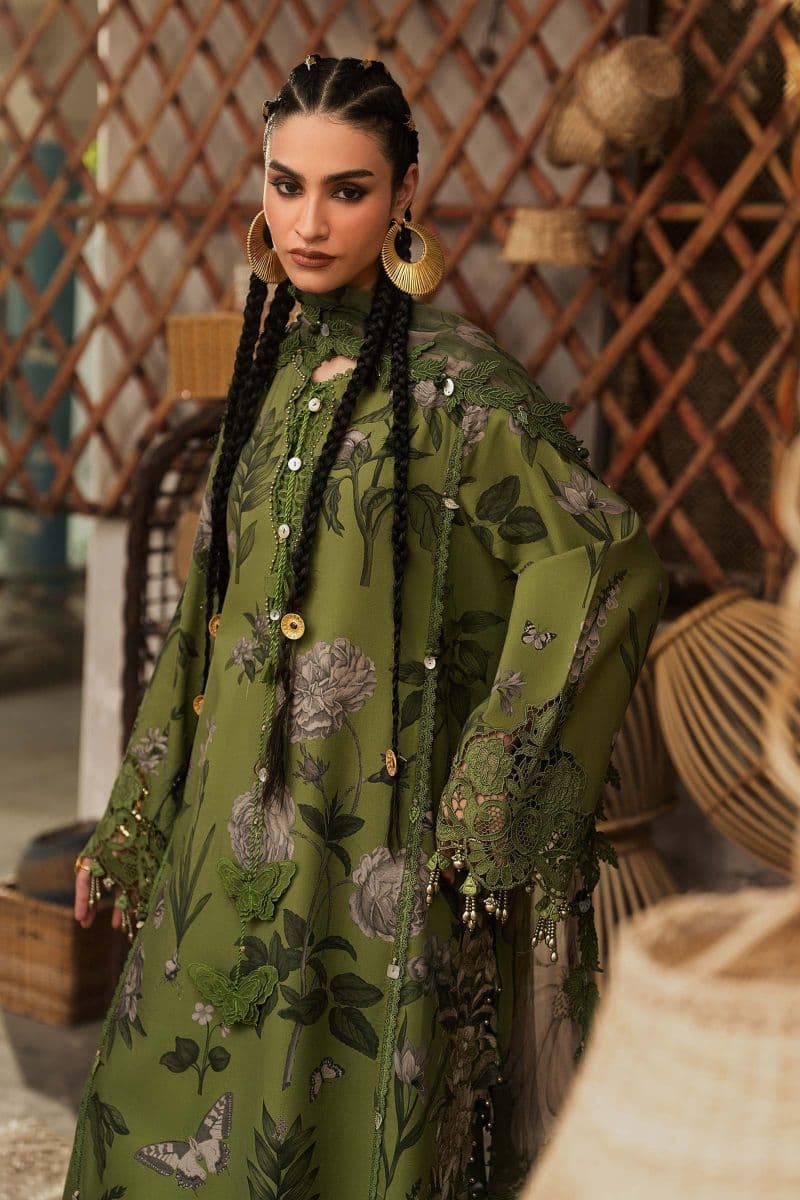 3 Piece Unstitched Embroidered Cambric Suit thumbnail