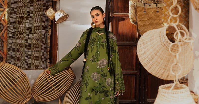 3 Piece Unstitched Embroidered Cambric Suit thumbnail