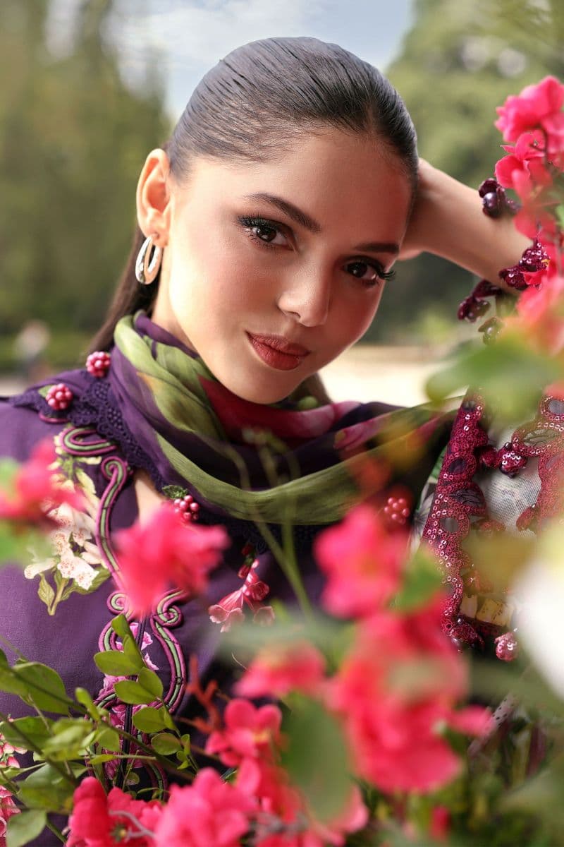 3 Piece Unstitched Embroidered Lawn Suit thumbnail