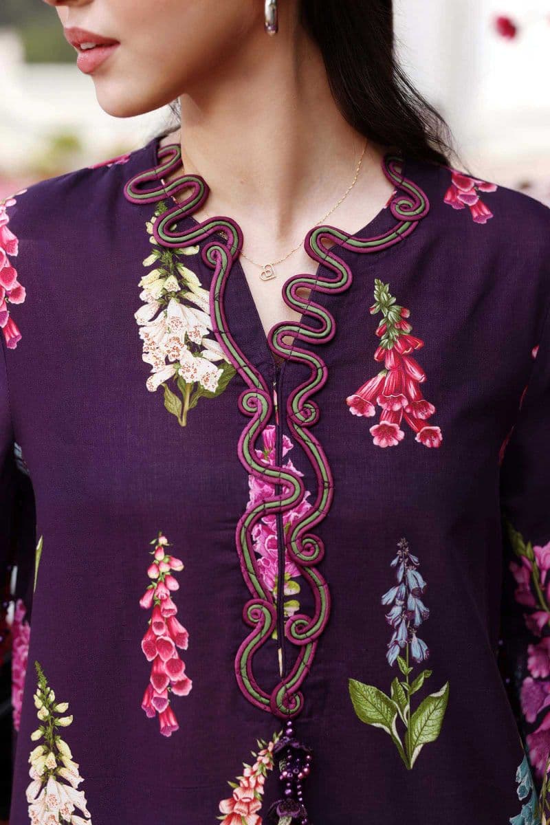 3 Piece Unstitched Embroidered Lawn Suit thumbnail