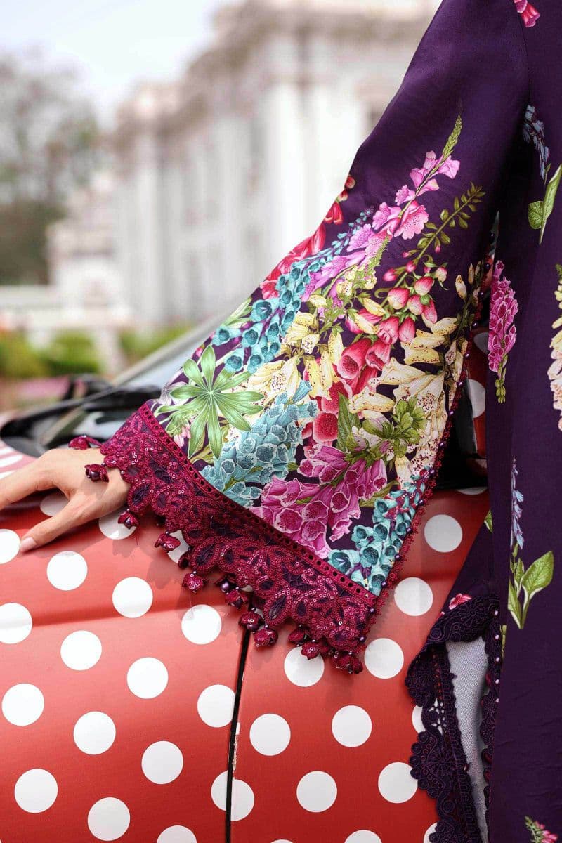 3 Piece Unstitched Embroidered Lawn Suit thumbnail