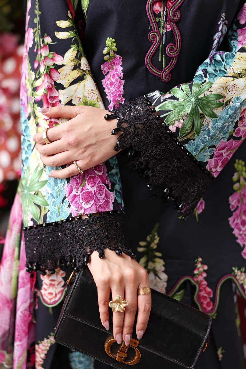 3 Piece Unstitched Embroidered Lawn Suit thumbnail