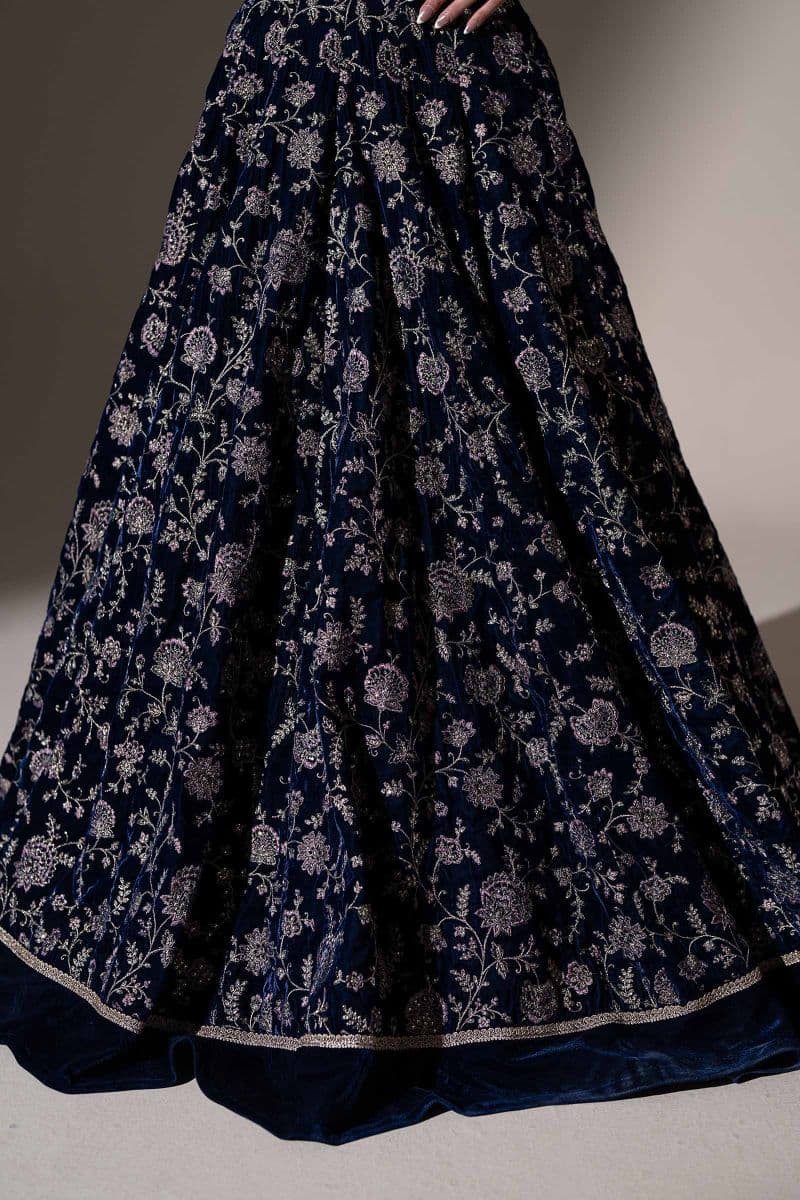 Embroidered Velvet Fabric (1Pc) thumbnail