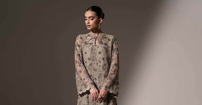 Embroidered Net Fabric (3Pcs) thumbnail