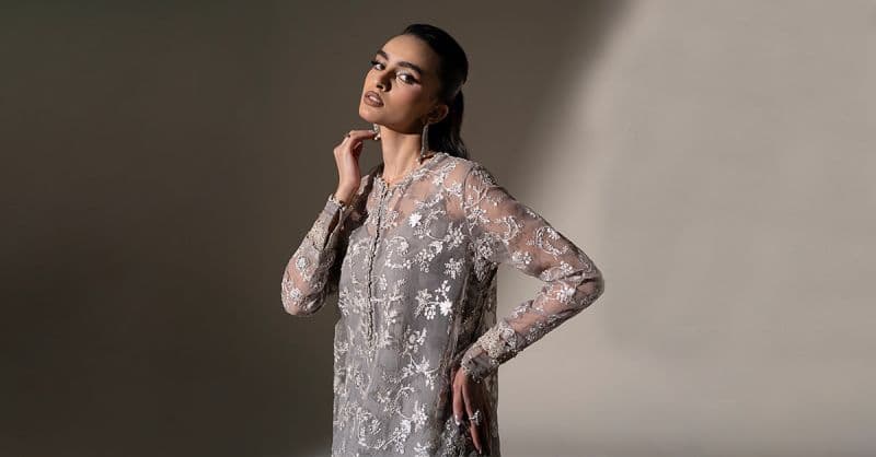 Embroidered Organza Fabric (1Pc) thumbnail