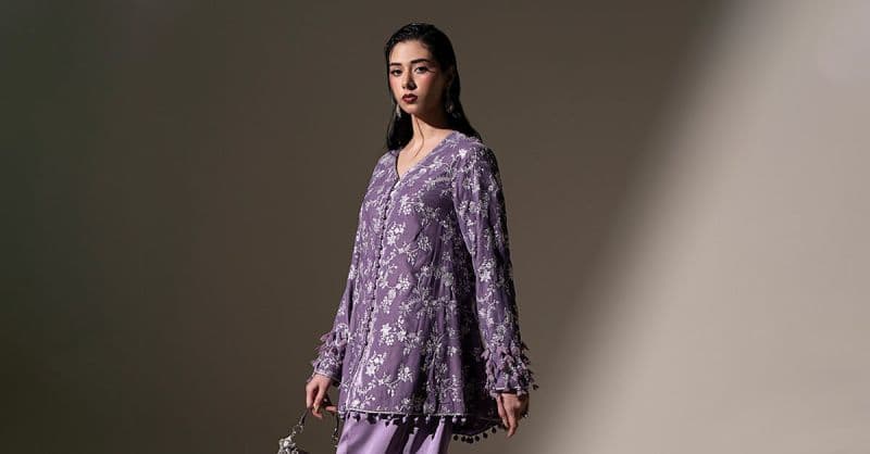 Embroidered Velvet Fabric (1Pc) thumbnail