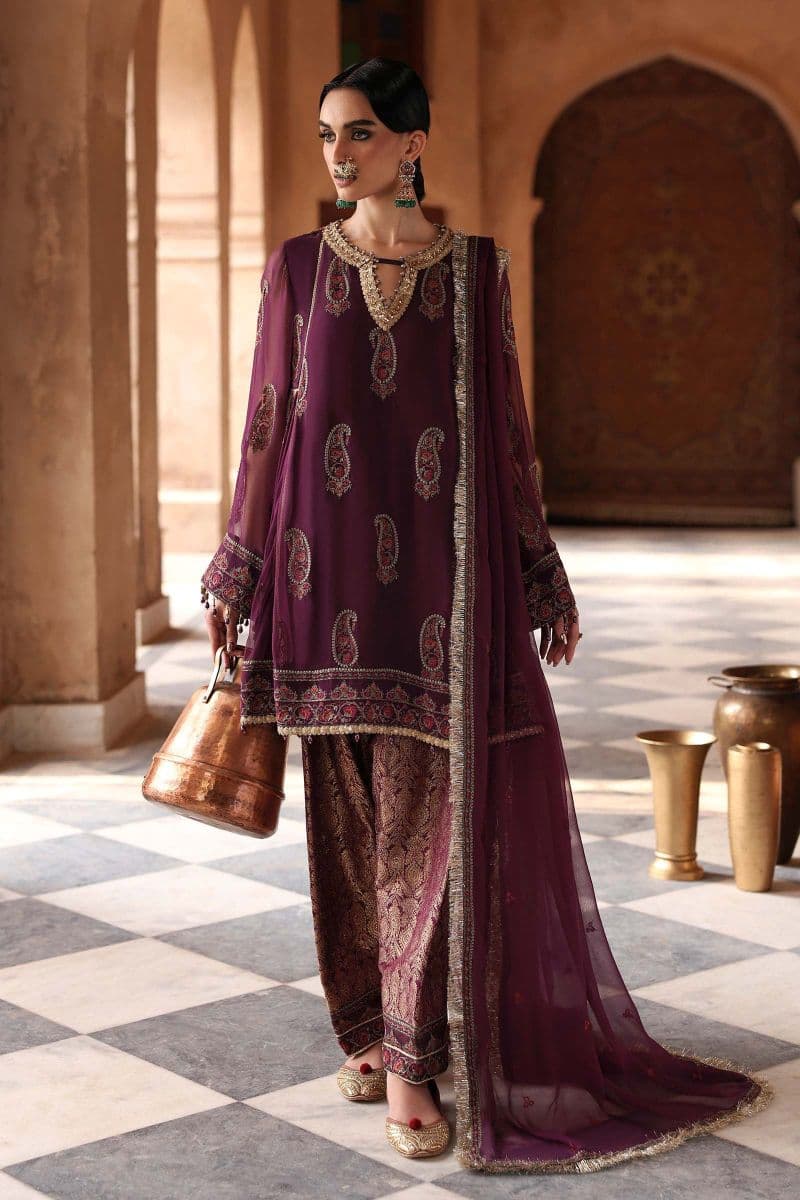 Embroidered Chiffon Fabric (2Pcs) thumbnail