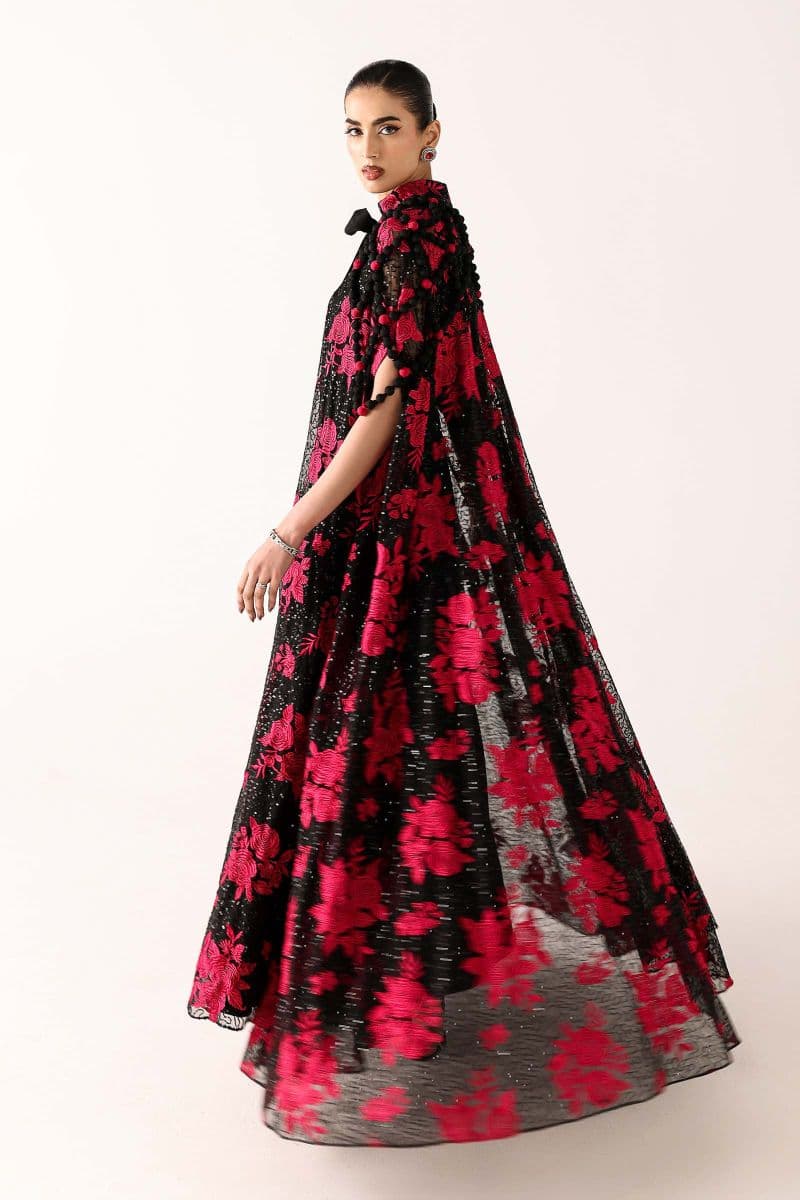 Embroidered Net Fabric (2Pcs)