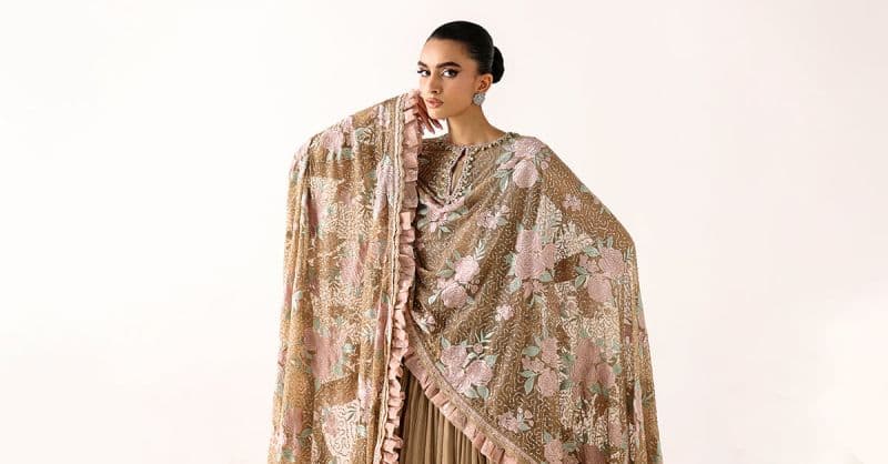 Embroidered Net Fabric (2Pcs) thumbnail