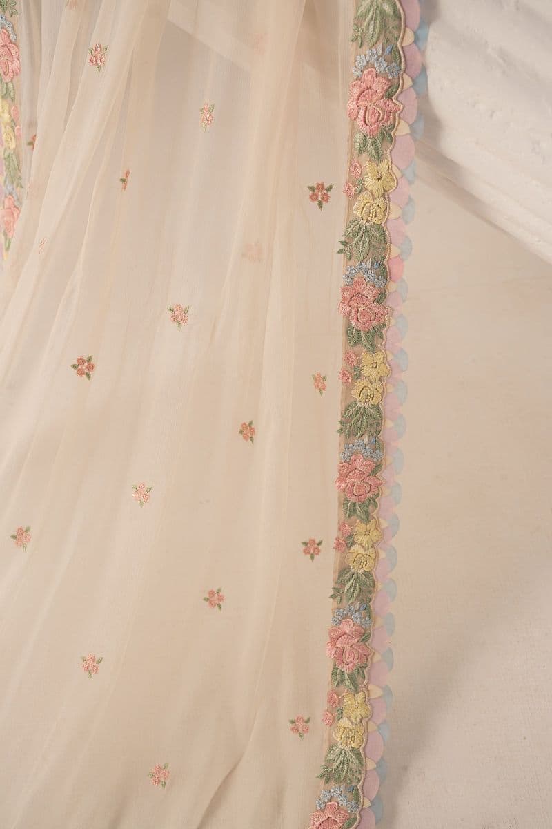 Embroidered Chiffon Fabric (2Pcs) thumbnail