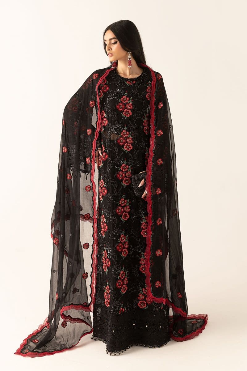 Embroidered Chiffon Fabric (3Pcs) thumbnail