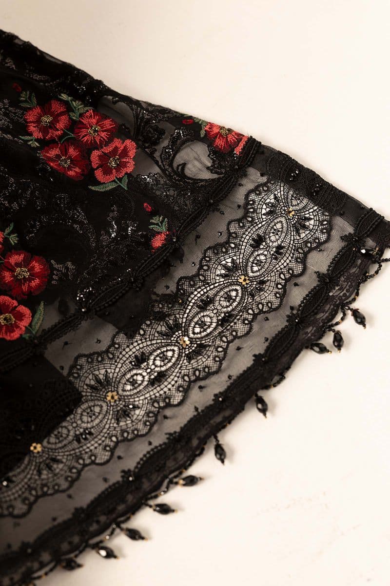 Embroidered Chiffon Fabric (3Pcs) thumbnail