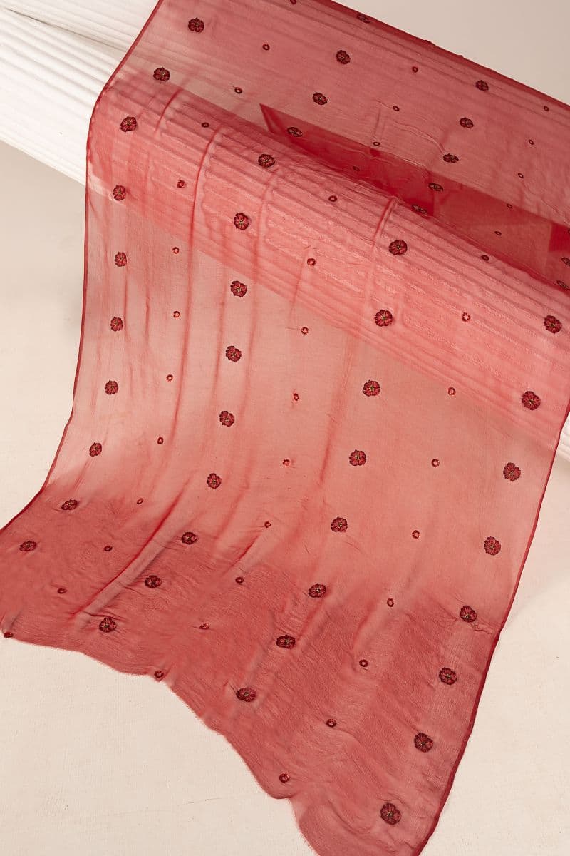 Embroidered Chiffon Fabric (3Pcs) thumbnail