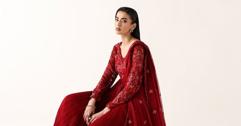 Embroidered Chiffon Fabric (3Pcs) thumbnail