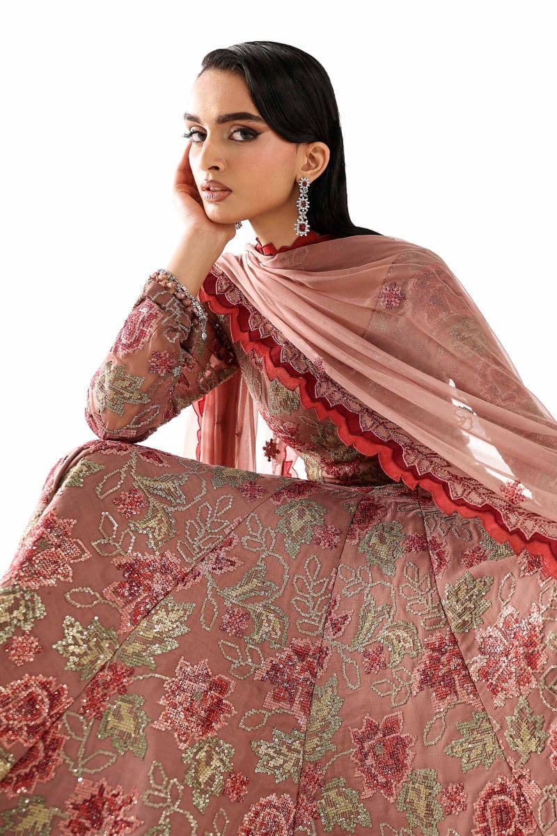Embroidered Chiffon Fabric (3Pcs)