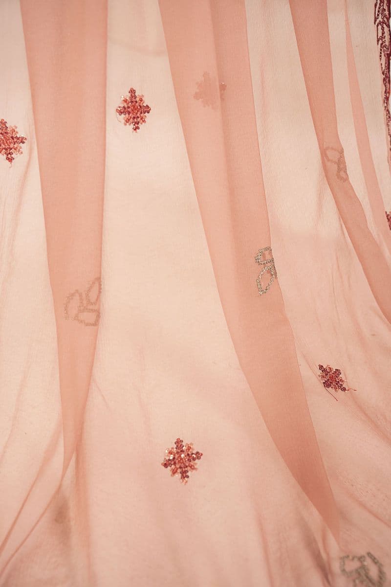 Embroidered Chiffon Fabric (3Pcs)