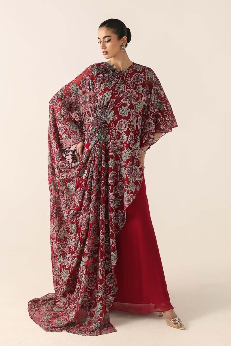 Embroidered Chiffon Fabric (3Pcs) thumbnail