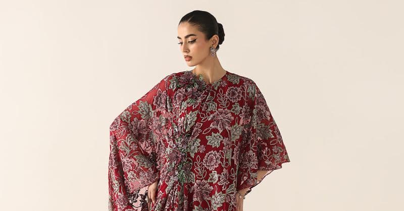 Embroidered Chiffon Fabric (3Pcs) thumbnail