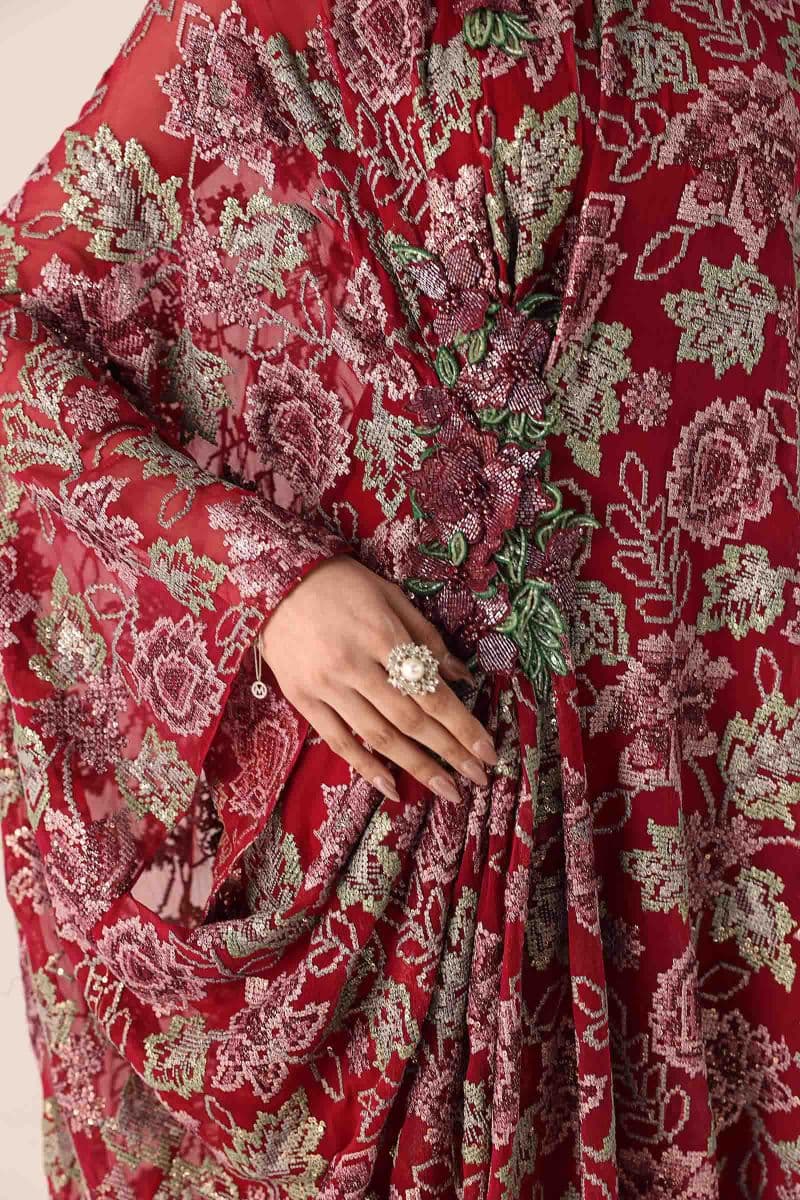 Embroidered Chiffon Fabric (3Pcs) thumbnail