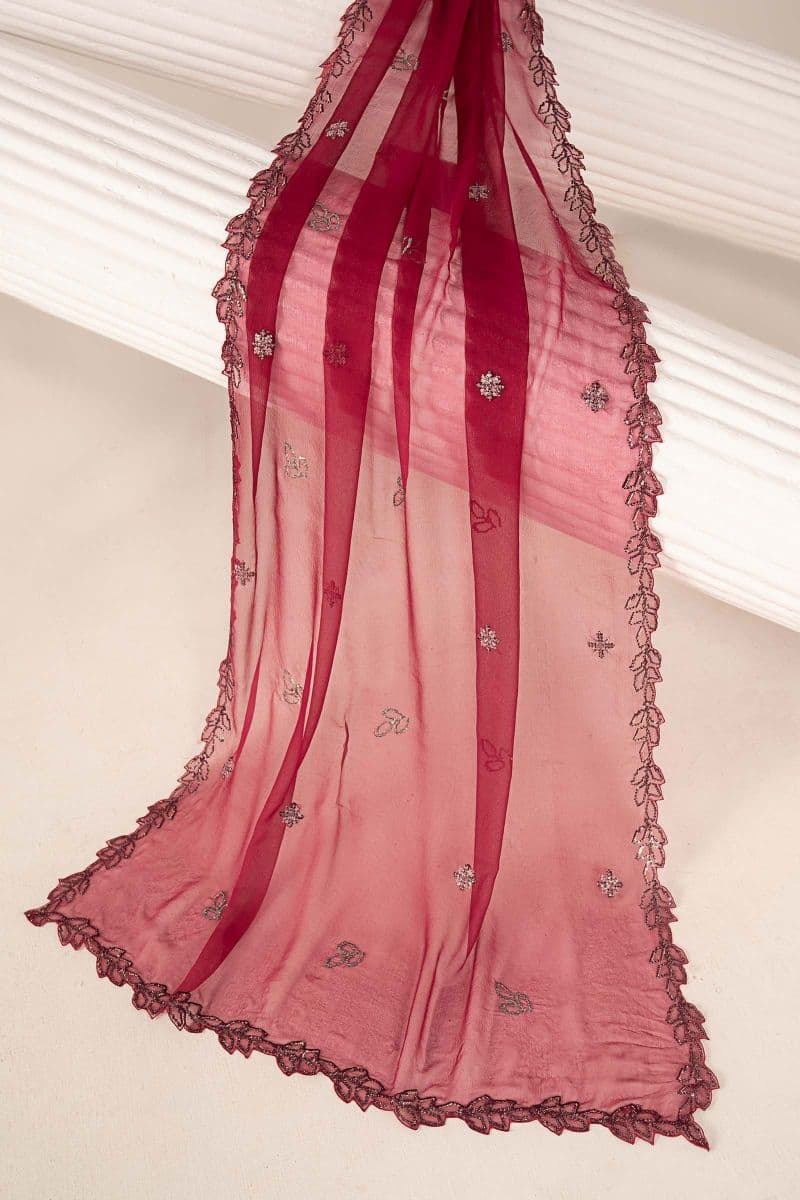 Embroidered Chiffon Fabric (3Pcs) thumbnail