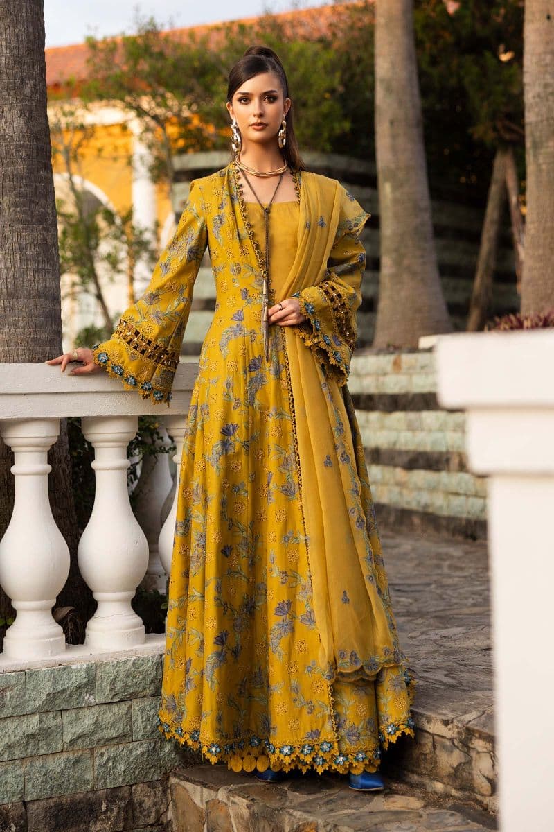 Embroidered Lawn Fabric (2Pcs)