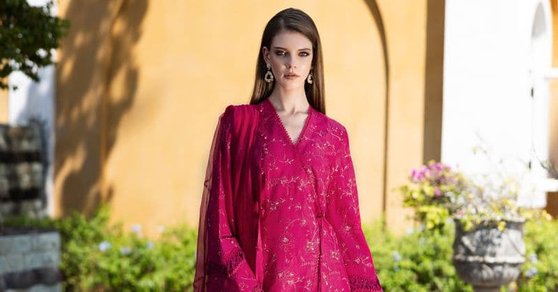 Embroidered Lawn Fabric (2Pcs) thumbnail